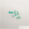 Loose Diamonds 208/1 High Temperature Resistance Nano Gems Facet Round 2.25-3.0Mm Dark Chrysoprase Bluish Green Synthetic Ge Dhgarden Dhytu