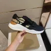 2024 Designer de alta qualidade sapatos casuais de couro real clássico xadrez treinadores baga listras sapato moda treinador para homem mulher bur color bar sneakers