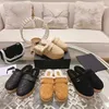 2023 Designer Women Bedroom Home Wool Slides Slippers Classic Luxury Fur Fluffy Furry Warm Letters Sandals Autumn Winter Lady Slides High-Heeled Slipper Size 35-40