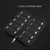 Duurzame Case Organizer Flash Drives Beschermende Reizen Draagbare Opslag Houder U Disk Tas Usb Rits Stofdicht Schokbestendig LX6108