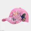 Visières Style coréen paillettes brodé papillon casquette de Baseball rouge à lèvres marée chapeau femme visière casquettes dames soleil plage chapeaux