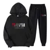 Trapstar Hoodie Designer Sweater Erkek Sweatshirt O Boyun Mektubu Baskılı Gri Palto Sokak Giyim Moda Siyah Man Hooded Tx23
