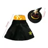 Cat Costumes Pet Halloween Costume Suit For Dogs Festival Party Props Witch Hat Cloak Set Clothing Po