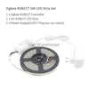 LED Strips Zigbee RGBCCT LED Strip Light Smart SMAR SMD 5050 12V 5M LED شريط الشريط الشريط Zll Link Controller مع Alexa Echo HKD230912