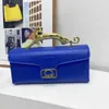 Lan Topkwaliteit designer handtassen tote portemonnee tas dames crossbody schouder ontwerpers tas omzoomd mode messenger bags portemonnee blauwe handtas