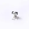 Figurine de chien en verre faite à la main, Mini taille de pouce personnalisée, jolis ornements d'animaux colorés, accessoires de décoration de jardin pour la maison, Z0303219K