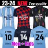 23/24 Coventry voetbalshirts O Hare Sheaf Gyokeres Godden Hamer 2023 2024 thuis blauw mannen kids kit voetbalshirts tops camiseta de futbol