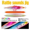 Baits Lures Rattle sounds metal Jig Fishing Lure 20 30 40 60 80G Shore Cast Jigging Spoon Bass Bait Trout Saltwater 230911