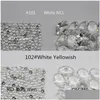 Loose Diamonds Nano Crystal Gem 2.25Mm Round White Colors Facet Cut Top Quality Thermostable Synthetic Gemstone For Jeweller Dhgarden Dhoyt