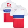 F1 Formuła pierwsza kombinezon wyścigowy Lapel Polo Shirt Team Ubrania robocze Krótkie rękawowe T-shirt Męskie Dostosowanie z tym samym226w