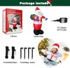 Other Event Party Supplies 8 FT Christmas Inflatable Santa Claus Outdoor Decoration for Yard Weatherproof Vacation Holiday Party Decor for Garden Lawn 230912