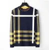 designer pull hommes pull noir bleu jaune tricot laine chaude classique plaid bande marque vêtements mode à manches longues luxe hommes pull pull à capuche t-shirt cp tns