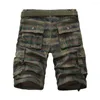 Herenshorts Grote maten medium broek Retro geruit Multi-zakken Militair Comfortabel Buitensporten Strand Losse cargo