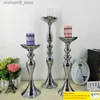 Vases Candle Holders Flower Vase Candlestick Table Centerpieces Flower Rack Road Lead Wedding Decoration DHL Fedex Fast Shipping Q230912