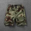 Shorts Masculinos Verão Casual Camuflagem Calças Cargo Algodão Solto Homens Praia Outdoor Running Sports