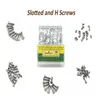 Slotted screws and H screws - Stainless Steel Assorted for Watch and Watch Repairs 12 Sizes Repair Tool Kit12870