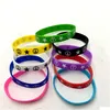 Jelly New 100Pcs Print Peace Elastic Jelly Sile Bracelet Trendy Rubber Elasticity Wristband Men Womens Jewelry Fashion Accessories Dro Dhnlr