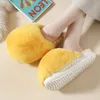 Winter Plush Women Slippers 2023 Luxury Soft Faux Fur Platform Indoor Slippers Ladies Warm EVA Sole Non-slip Home Cotton Shoes