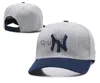 Ball Caps Hurtowa moda mody bawełniana bawełniana czapka baseballowa kapelusz snapback czapka dla mężczyzn Kobiet słoneczne kapelusze kość gorras ny haft haftowe czapki x0912