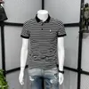 Męskie Polos Streetwear Top Clothing Slim Fit Mens z koszulą koszulki kołnierzy