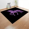 Tapis de licorne rose de dessin animé, tapis de flanelle antidérapant, tapis de jeu pour enfants, tapis décoratif pour chambre de filles, tapis et tapis de salon T20225M