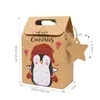 Cadeau Wrap Cadeaux de Noël Warp Candy Box Snow Kraft Paper Sac Holiday Drop Livraison Maison Jardin Fête Fournitures Événement DHF7S