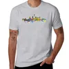 Polos masculinos Skyline Silhouette Camiseta Hippie Roupas Anime Camisetas para homens de algodão