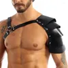 Riemen Homo Lederen Riem Man Borstharnas Met Verstelbare Bandjes Party Punk Rave Gothic Body Bondage Kleding Seksueel