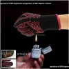 Oven Mitts Barbecue Gloves Heat-Resistant 300 Degree Fireproof And Anti Foing Cooking Microwave Z230810 Drop Delivery Home Garden Kitc Dhv9L