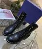 Итальянские роскошные новые женские ботильоны «Мартенс», женские туфли на квадратном каблуке, черные ботинки из коровьей кожи на шнуровке, размер 35-41