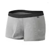 Cuecas homens elefante nariz boxers bolsa ampliada troncos salientes cintura média briefs fio respirável roupa interior elasticidade calcinha