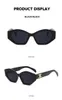 Frame Designer Sunglasses For Women Metal Letter Shades Eyewear Vintage Sun Glasses Female Ins Popular Color