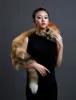 Unisex Whole Pelt Real Fox Fur Shawl Scarf Winter Warm Cape Wrap Fur Collar Neck Warmer