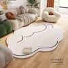 Mattor Solid Color Cloud Carpet Bedroom Light Luxury Lamb Velvet White Cartoon Lazy SOFA Golvmatta
