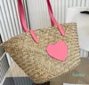 Designer Crossbody Beach Bag Luxury Fashion Summer Straw Weave Bucket Weekend Shopping Bag