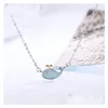 Pendant Necklaces New Desgisn Dolphin Blue Custom Enamel Necklace In Solid Sterling Sier Jewelry For Girls 5Pcs A Lot Drop De Dhgarden Dhuhf