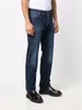 Jeans firmati Uomo Kiton Jeans a gamba dritta slavati Due tasche a fessura laterali Pantaloni lunghi autunno primavera per uomo Pantaloni in denim ammorbidente nuovo stile