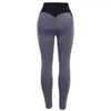 Abiti da yoga Leggings da donna Fitness Sport Esercizio Corsa Pantaloni da jogging Senza cuciture a vita alta da donna traspiranti