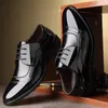 Dress Shoes Leather Shoes Men Lace Up Formal Dress Shoes Luxury Business Oxford Male Office Wedding Dress Shoes Footwear Mocassin Homme 230912