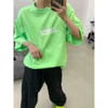 T-shirt firmate balencigs Felpe con cappuccio Felpe da uomo La versione corretta alla moda Parigi nuovo stile con scritte sul petto logore coppia spalla T-shirt ampia