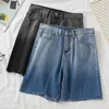 Jean femme 2023 été Denim Shorts taille haute pantalon grande taille droite jambe courte glands mode lambrissé