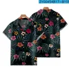 Chemises décontractées pour hommes Chemise Aloha personnalisée Po Bouton à manches courtes Cadeaux hawaïens pour hommes Beach Party