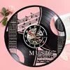 Horloges murales Guitare Musique Vintage Horloge Muet Chambre Décoration Moderne Décor À La Maison 3D Gamer Pour L'intérieur