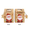 Enveloppe cadeau cadeaux de Noël Warp Box Box Snow Kraft Paper Sac de vacances Drop Livraison Home Garden Festive Party Supplies Event Dhotd