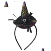 Party Hats Halloween Fashion New Pumpkin Pannband Hat Decoration Performance Prop Headwear Witch Z230809 Drop Delivery Home Garden Fes DHT7Y