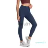 Actieve broek L019A Naked Feeling-legging Yogabroek Sportoutfit met taillebandzak Lichtgewicht boterzachte hoge taille panty voor dames x0912