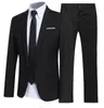 Trajes para hombres Blazers Traje de tendencia de dos piezas Caballero británico Estilista Novio Trajes formales de boda para hombres Chaqueta de boda Blazer completo 230912