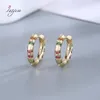 Hoop Huggie 100 925 Sterling Silver Small Rainbow Earrings Trendy Ethnic for Women Party Jewelry Gift 230912