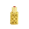 3ml Bronze Arabic Perfume Bottle Refillable Arab Attar Glass Bottles with Craft Decoration Essential Oil Container Fmixl