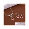Wedding Jewelry Sets High Grade 925 Sterling Sier Animal Set - Red Jewelry Sets Dfmss599 Brand New Factory Direct Sale Wedding Necklac Dhzkt
